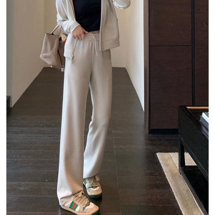 AMR UU◆号称神裤～lu家垂顺凉感高腰显瘦休闲直筒阔腿裤女春夏新