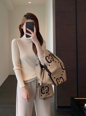 AMR UU◆老粉闭眼入 口碑款显瘦半高领针织打底衫女毛衣秋冬新款