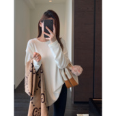 搭配神器 双面绒保暖舒适慵懒显瘦长袖 AMR T恤女打底衫 秋冬新