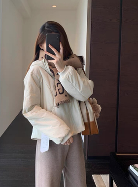 AMR UU◆柜上1000+lu家高品质棉服保暖连帽厚外套女上衣秋冬新款