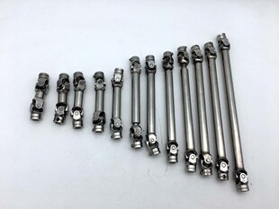 天成模型 遥控车通用不锈钢CVD伸缩传动轴 拖头 货柜 攀爬用