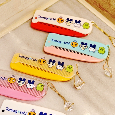 日本拓麻歌子tamagotchi电子宠物便携折叠梳子刘海梳挂件闪片随身