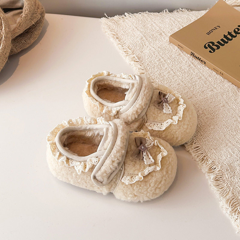 女童毛毛鞋2025冬季款红色宝宝二棉加绒鞋子公主鞋儿童小童豆豆鞋,童鞋/婴儿鞋/亲子鞋,雪地靴,淘宝优惠券,粉丝福利购,淘宝优惠卷
