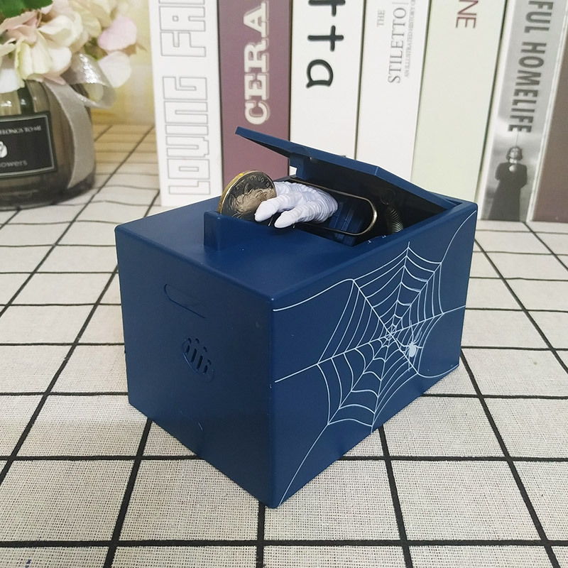 偷贪钱猫鬼手恶搞存钱罐儿童卡通电动硬币音乐储蓄罐玩具