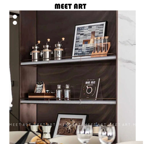 餐边柜摆件咖啡主题样板房