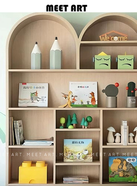 样板房儿童房木制摆件