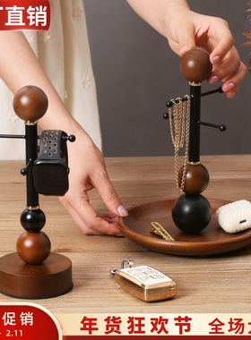 中古风入户钥匙挂架托盘装饰摆件