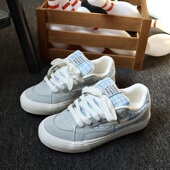 子潮2025面包帆布鞋 男百搭小香风港风板鞋 子潮美式 男鞋 高街运动鞋