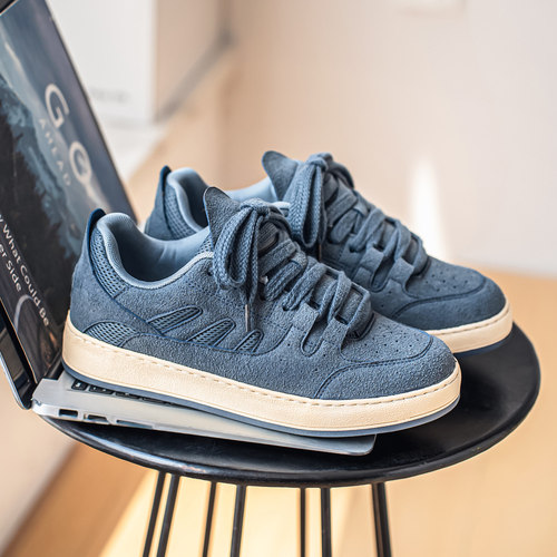 环球美式高街原创面包鞋男士运动厚底透气ins港风小众板鞋子潮鞋