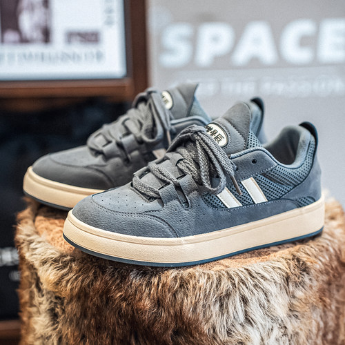 男鞋子潮鞋透气美式复古原创高街板鞋男百搭运动ins网红港风男鞋