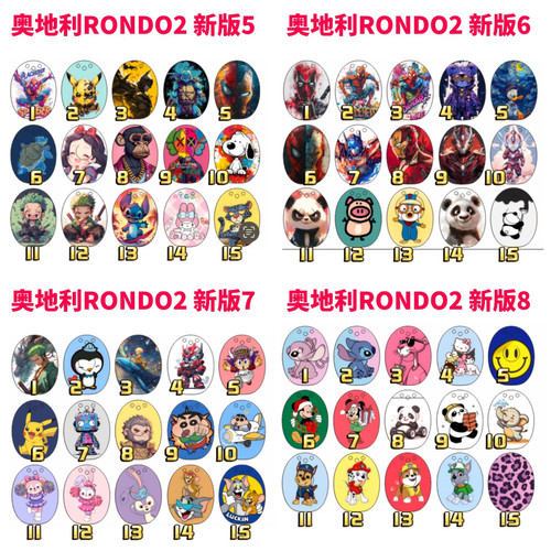 满10个包邮 RONDO2二代人工耳蜗奥地利 外壳贴纸，新版5-8版