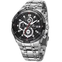 Casio large dial watch waterproof quartz watch Japanese and Korean men's watch belt efr-539l-1a7a 539d