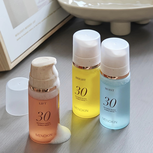 保税仓 韩国menokin泡沫面膜30秒水光免洗妆前乳精华保湿朴宝英