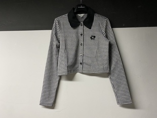 全场第二件半价学院风格 上衣 纹针织衫 女Polo领春秋小香学院风开衫