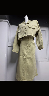 全场第二件半价e妙家女牛仔外套半身长裙简约风宽松版型休闲套装