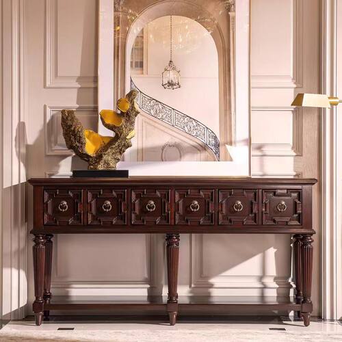 美式北美查尔斯顿玄关柜之家客厅家具装饰储物收纳柜定制