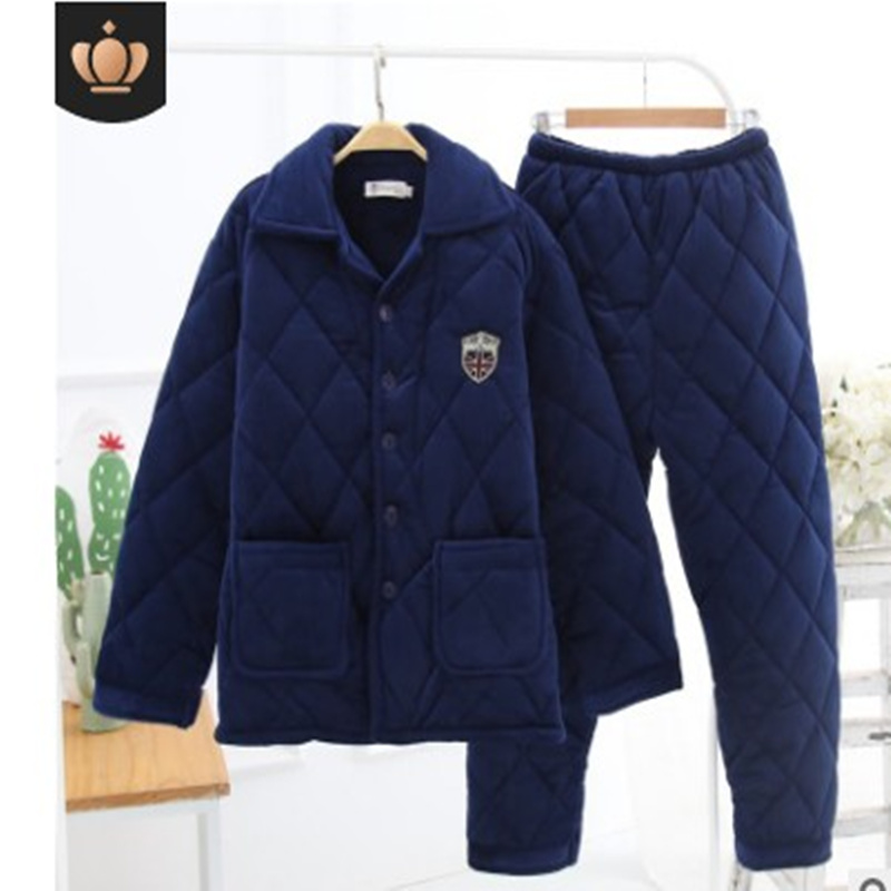 Mùa thu và mùa đông quần pyjama nhung nhung đồ ngủ phụ nữ dày flannel giản dị ấm eo lỏng co lại quần mới nhà quần jean nam ống suông