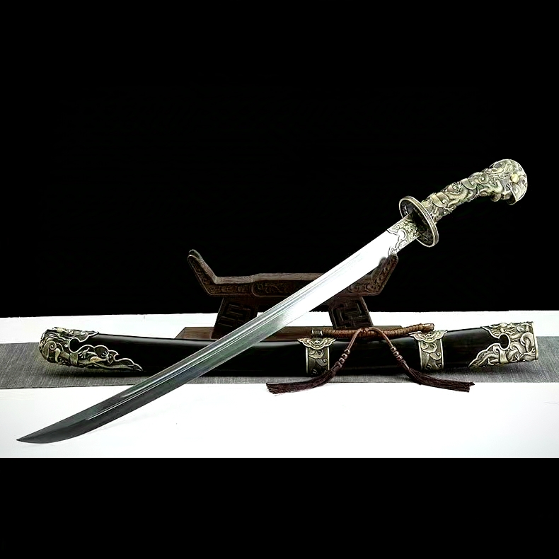 龙泉市铜装雁翎刀手工锻打一体刀剑清腰刀镇宅绣春刀冷兵器未开刃