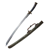 龙纹镂空清刀鱼皮鞘花纹钢锻打一体手工家居摆件收藏仿古刀未开刃