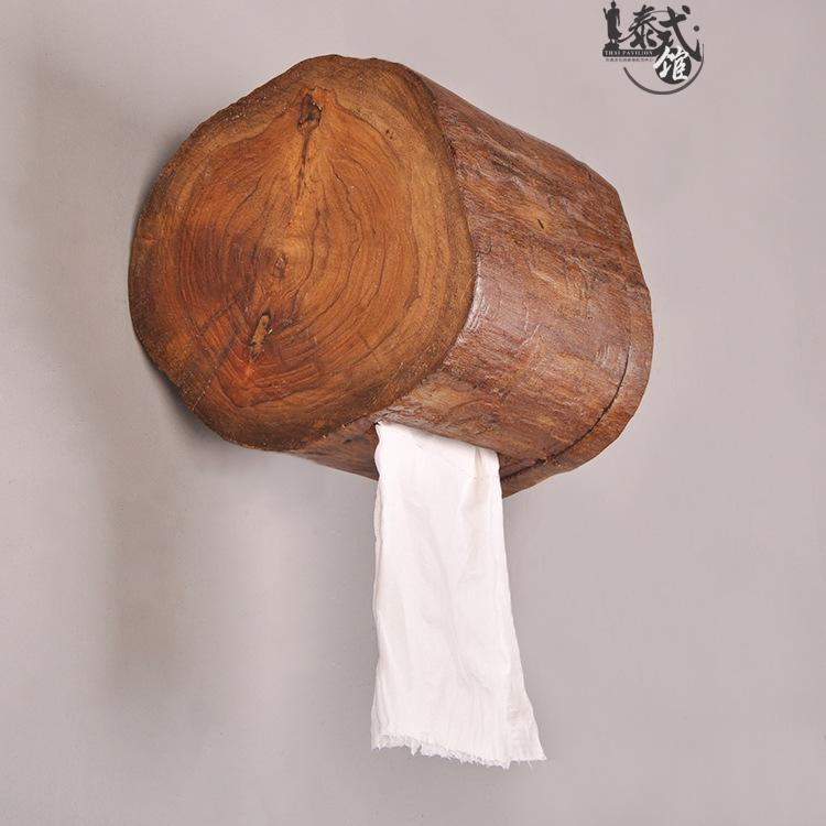 泰国实木纸巾筒家居酒店浴室厨房