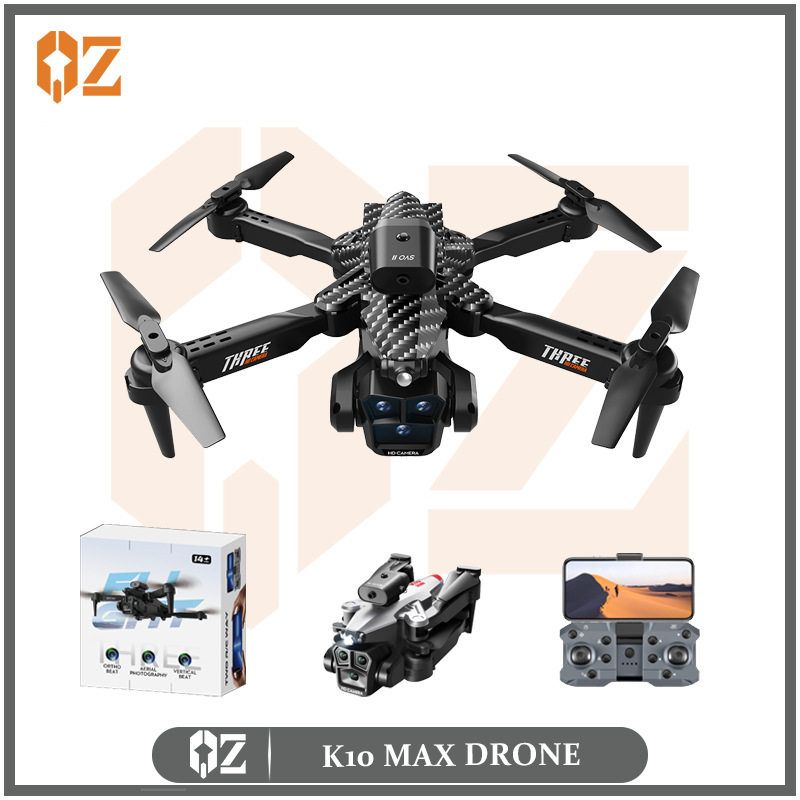 跨境新品K10MAX无人机避障电调高清三摄光流悬停超长续航遥控飞机
