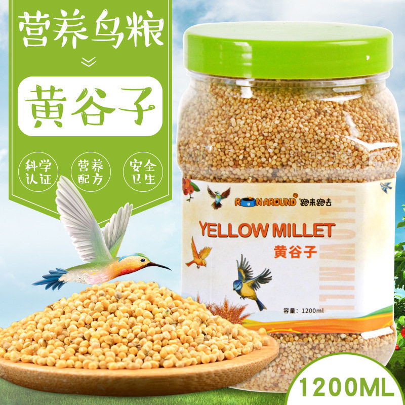 2026新款虎皮鹦鹉饲料粮食鸟粮黄谷子带壳小米鸟食玄凤食物牡丹