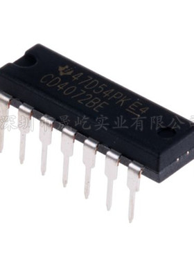 原装正品 直插 CD4072BE 逻辑芯片 或门 4输入 DIP-14