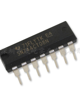 全新原装 SN74ACT08N 直插DIP-14 芯片 逻辑