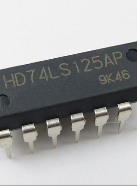 直插 HD74LS125AP 74LS125 逻辑芯片 总线缓冲器 4路 三态 DIP14