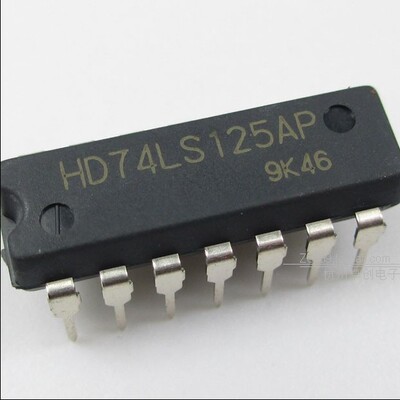 直插 HD74LS125AP 74LS125 逻辑芯片 总线缓冲器 4路 三态 DIP14