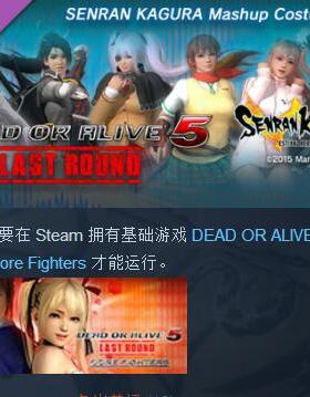 Senran Kagura Mashup Set 死或生5 衣服装包DLC STEAM