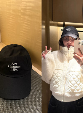 wann 艺术生活 黑色软顶棒球帽