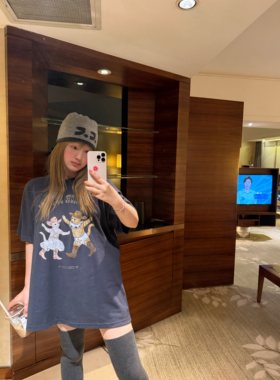 【春节照常发】wann现货新年tee 完美版opyy小猫共舞t恤长袖上衣