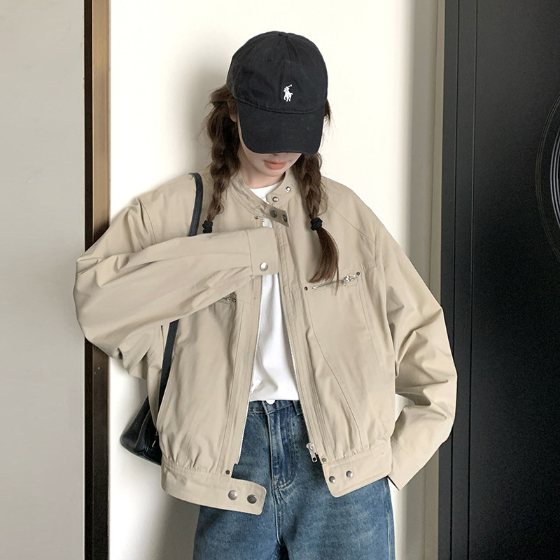 现货数据好！168-H005工装外套P135控188，女装短外套，浙宝168