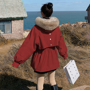 K268 9039带毛领毛毛内里低退货派克服P185 现货数据好 168