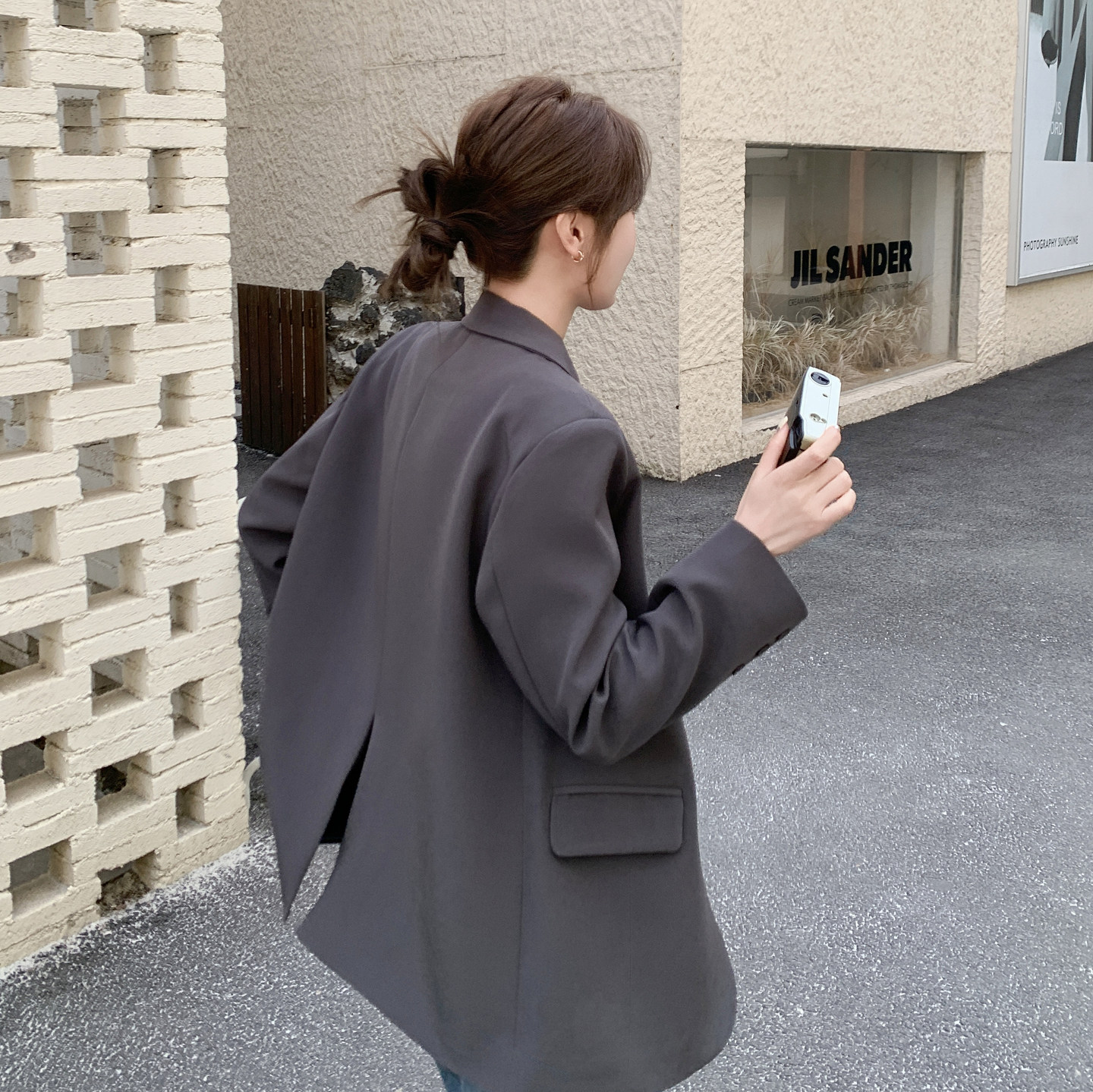 新款现货！ZB168-H626灰色西装外套P155控248,女装西装,浙宝168
