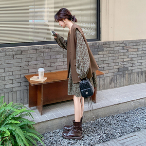 现货！168-H071西装马甲连衣裙套装P195控278连衣裙P115控168，女装套装/套裙，浙宝168