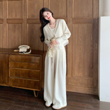 新款现货！ZB168-H625米白拼接衣裤套装P165控268，女装套装/套裙，浙宝168