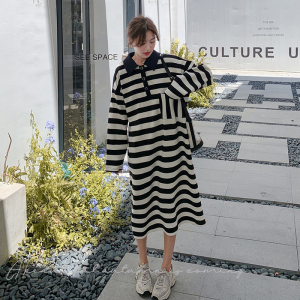 现货！条纹口袋卫衣裙连衣裙160A-9130-P125K178,女装连衣裙,浙宝168