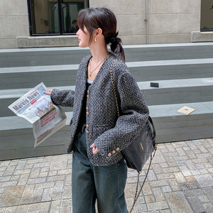 现货!168-H067短款编织小香外套P145控218图片