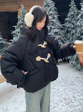 现货数据好！ZB168-H107黑色牛角扣90羽绒服P285控428