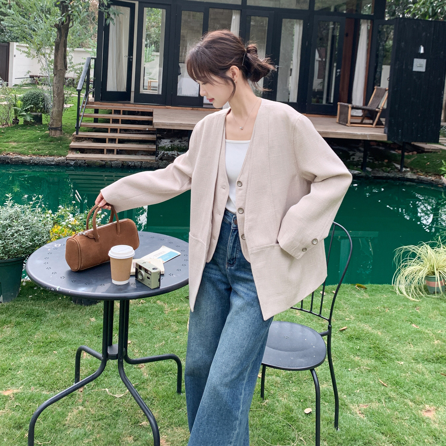 26春新款，现货！ZB168-H609款假两件西装外套P155控248，女装西装，浙宝168