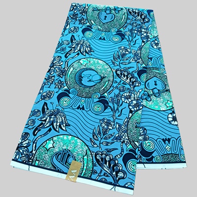 涤纶非洲穆斯林蜡染布6码