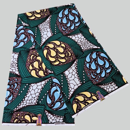 非洲蜡布金粉全棉纯棉服装面料