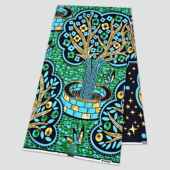 衣服裙子布料 fabric全棉6码 新设计荷兰非洲蜡染布African Wax