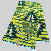 African Wax Fabric 涤纶穆斯林非洲蜡染布polyester 1码 超级蜡布