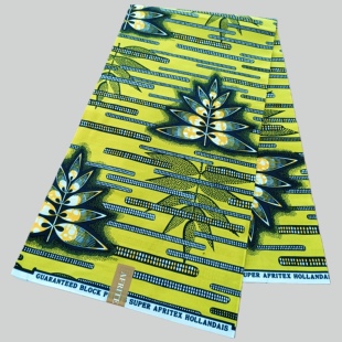涤纶穆斯林非洲蜡染布polyester African Wax Fabric 1码超级蜡布