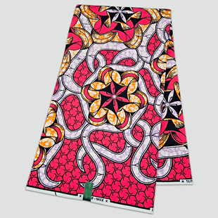 新设计荷兰非洲蜡染布African Wax fabric全棉6码衣服裙子布料