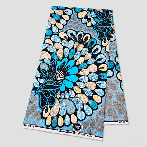 金砂非洲蜡染全棉服装面料