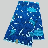 African Wax Fabric 涤纶穆斯林非洲蜡染布polyester 6码 超级蜡布